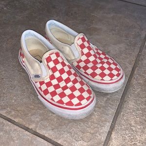 Red Checkered Vans